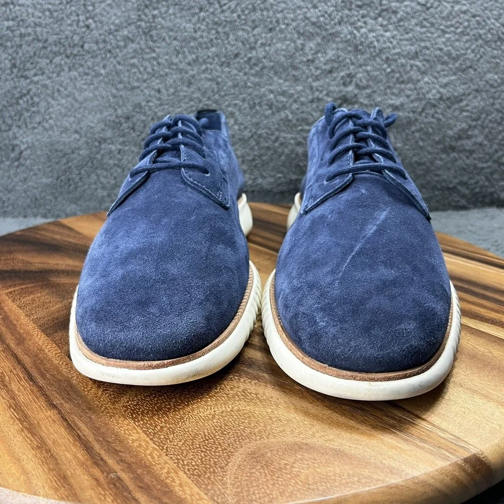 Cole Haan 2.Zerogrand Shoes Blue Suede Mens Sz 11 C25237 Oxfords - NEEDS INSOLES